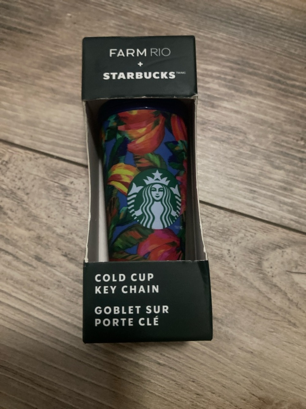 Farm Rio x Starbucks Cold Cup Keychain NIB